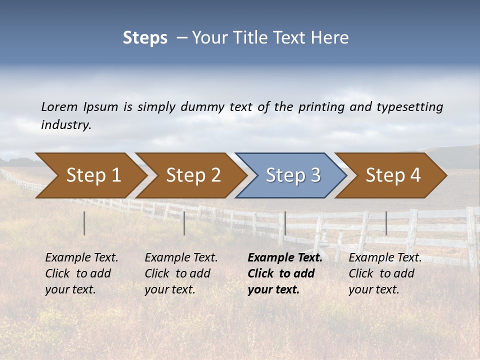 Horizon Tranquil White PowerPoint Template