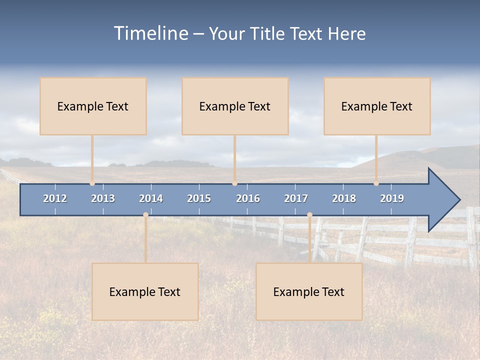 Horizon Tranquil White PowerPoint Template