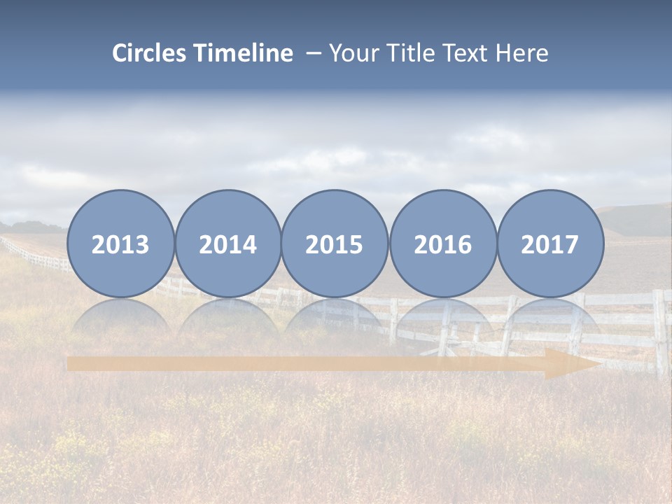 Horizon Tranquil White PowerPoint Template