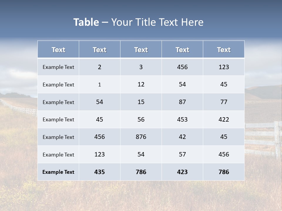 Horizon Tranquil White PowerPoint Template