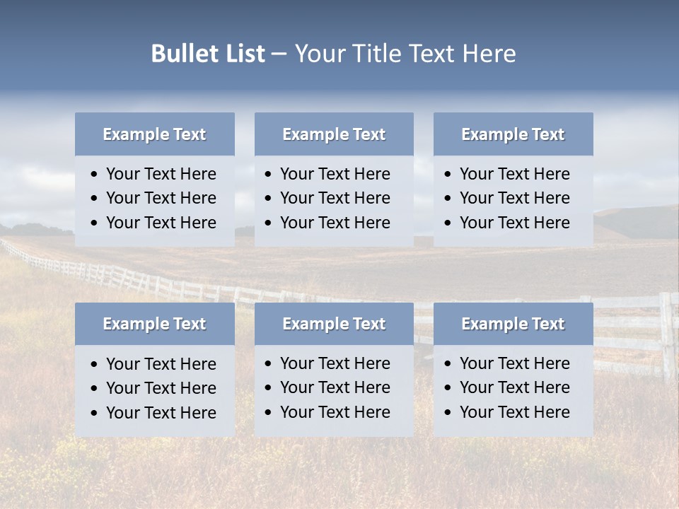 Horizon Tranquil White PowerPoint Template
