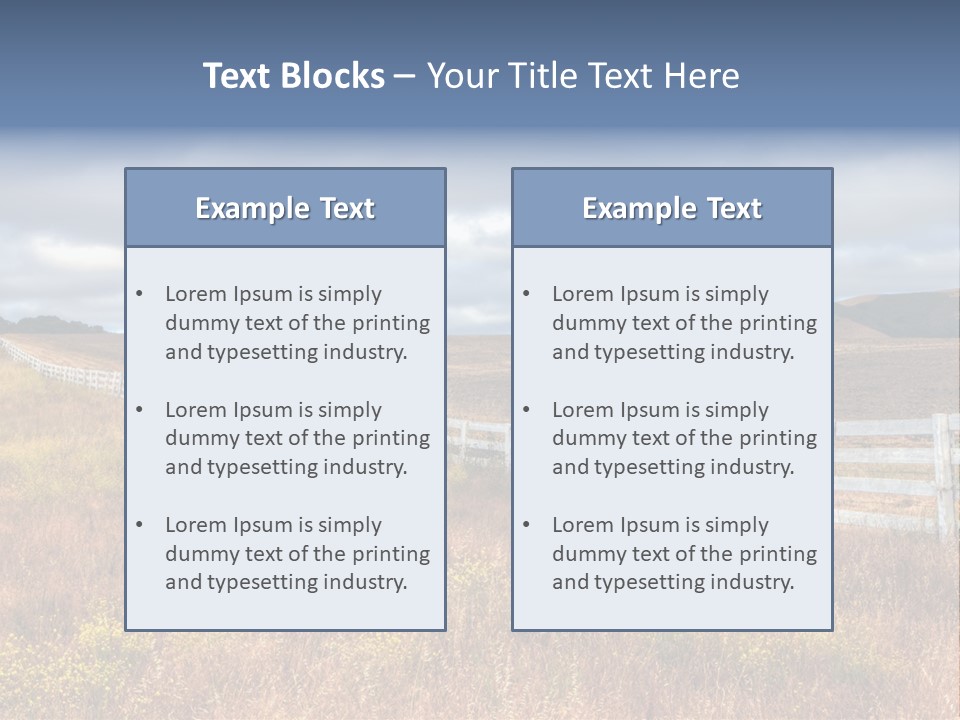 Horizon Tranquil White PowerPoint Template