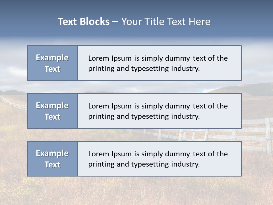 Horizon Tranquil White PowerPoint Template