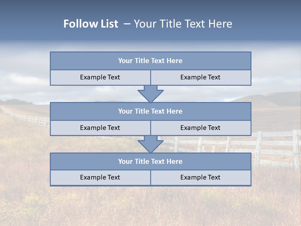 Horizon Tranquil White PowerPoint Template