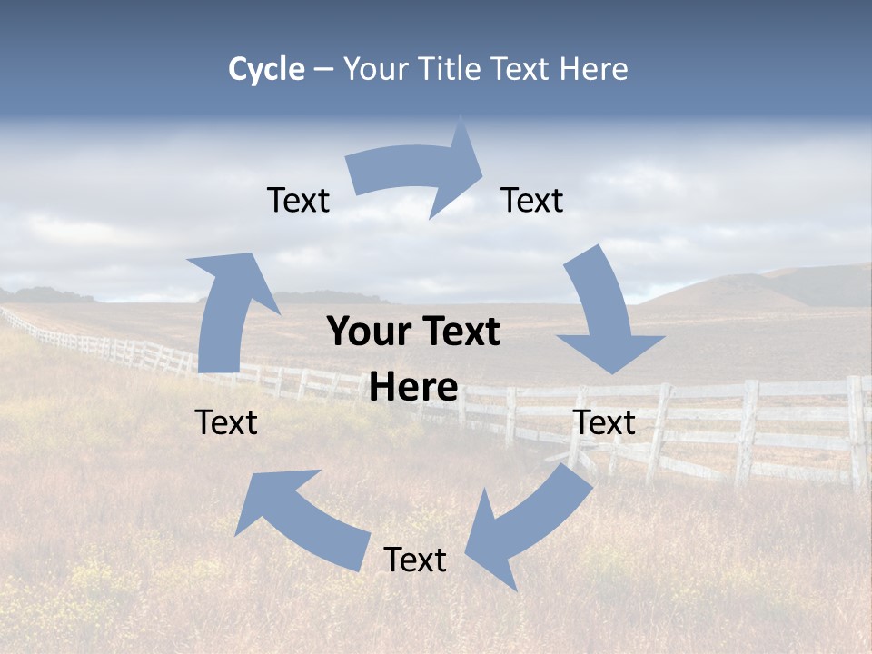 Horizon Tranquil White PowerPoint Template