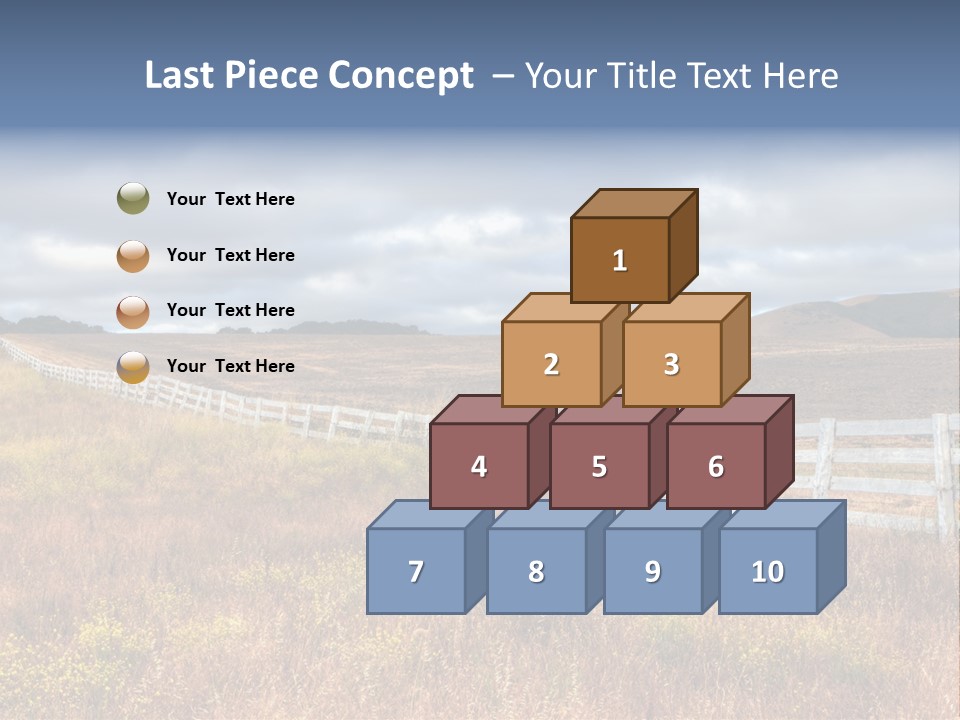 Horizon Tranquil White PowerPoint Template