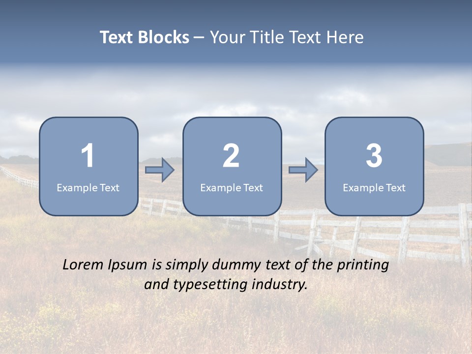 Horizon Tranquil White PowerPoint Template