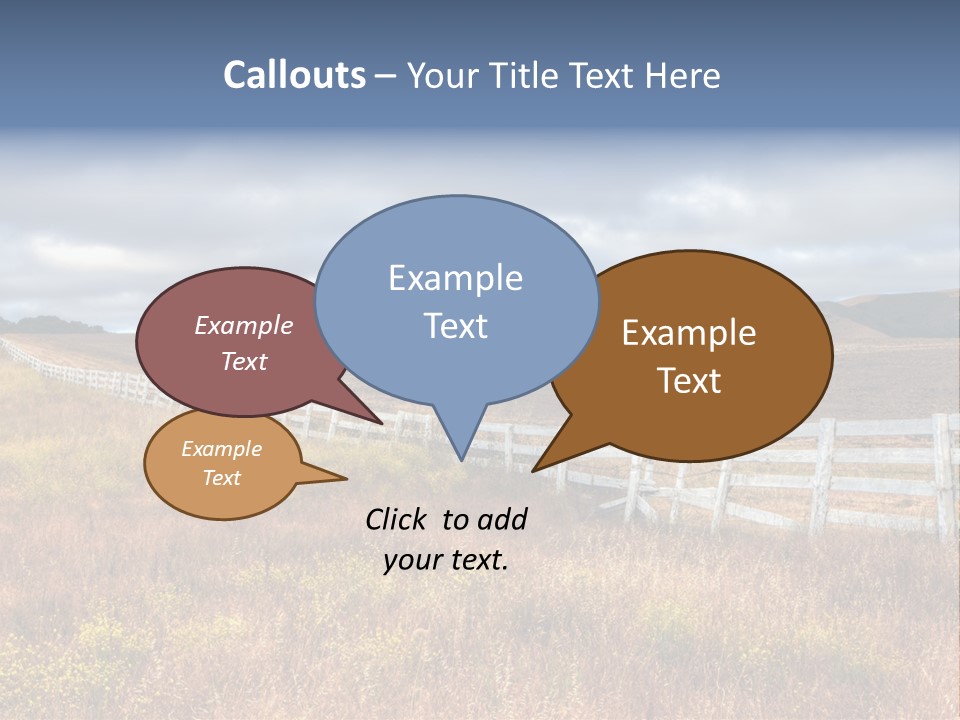 Horizon Tranquil White PowerPoint Template