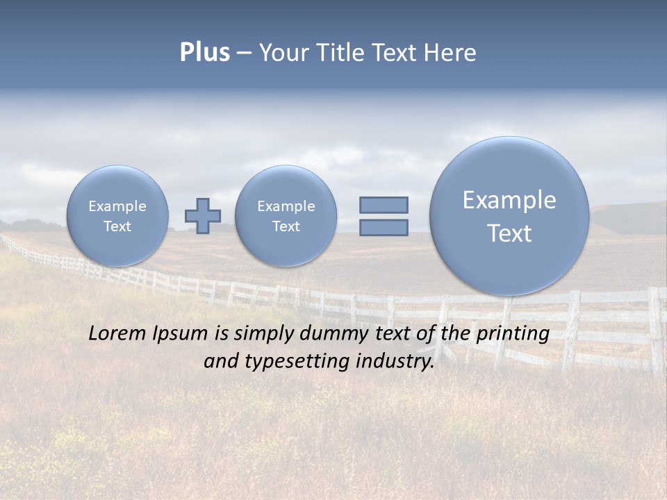 Horizon Tranquil White PowerPoint Template