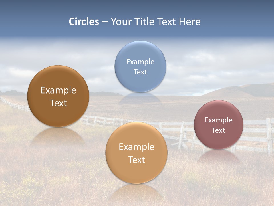 Horizon Tranquil White PowerPoint Template