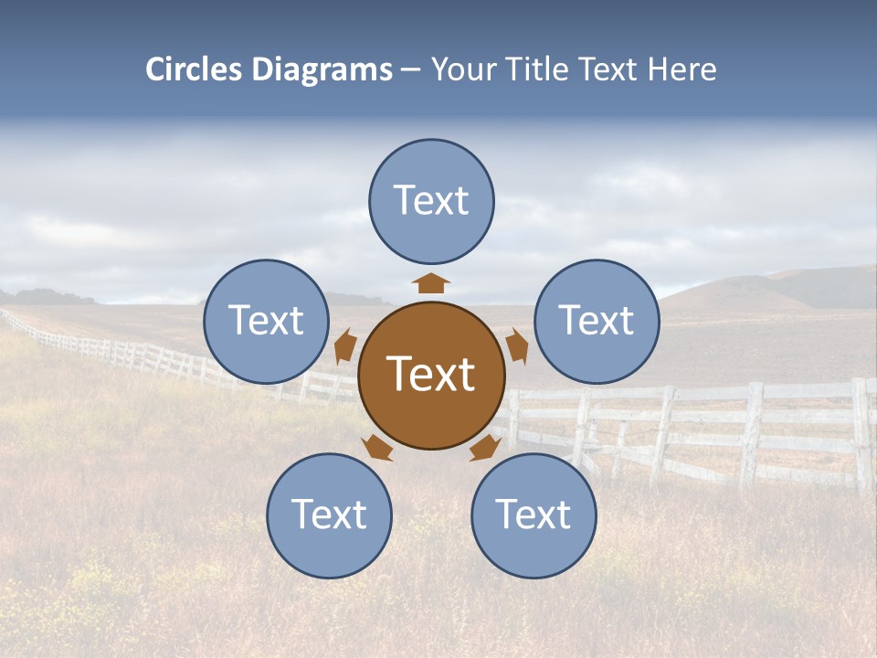 Horizon Tranquil White PowerPoint Template