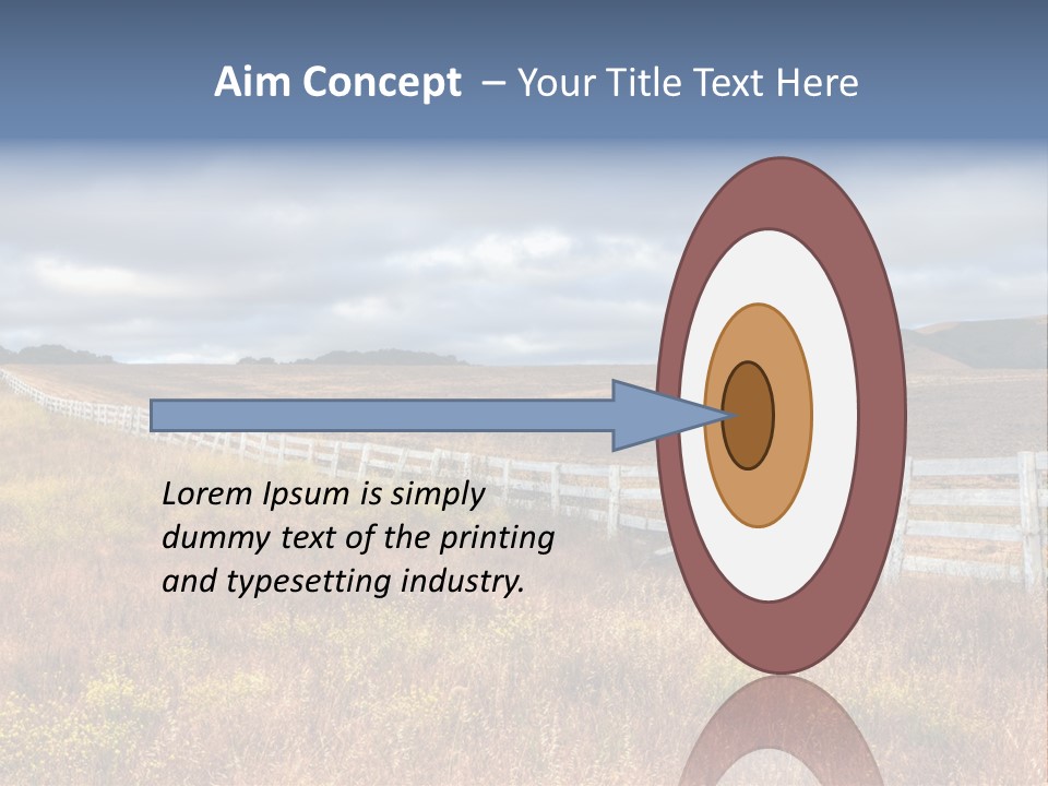 Horizon Tranquil White PowerPoint Template