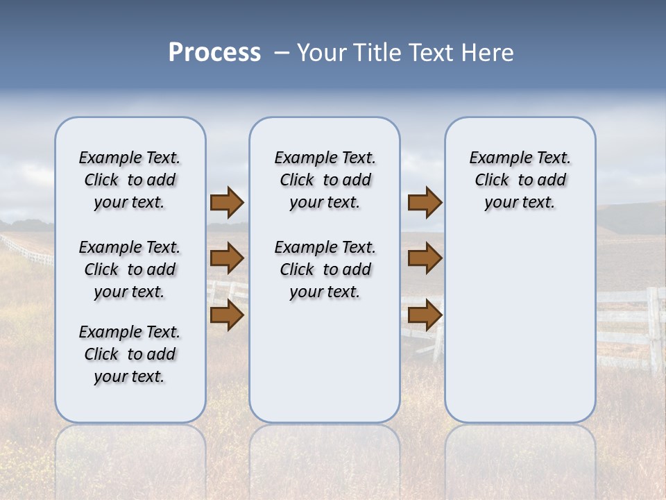 Horizon Tranquil White PowerPoint Template