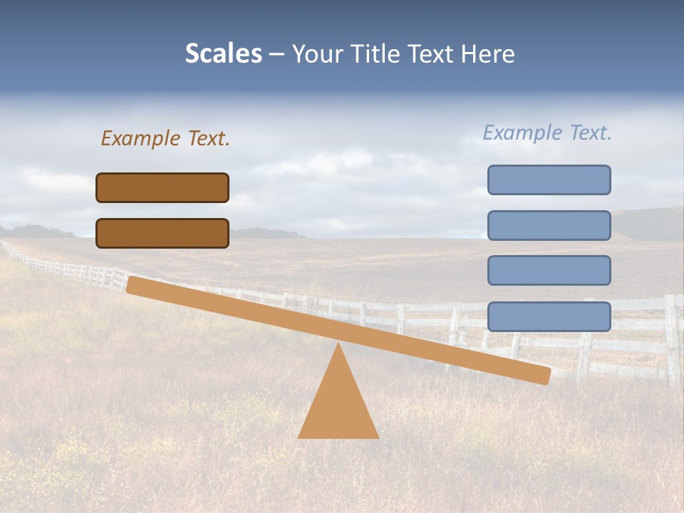 Horizon Tranquil White PowerPoint Template