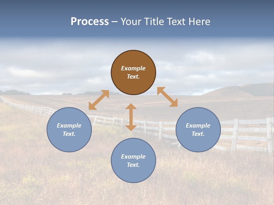 Horizon Tranquil White PowerPoint Template
