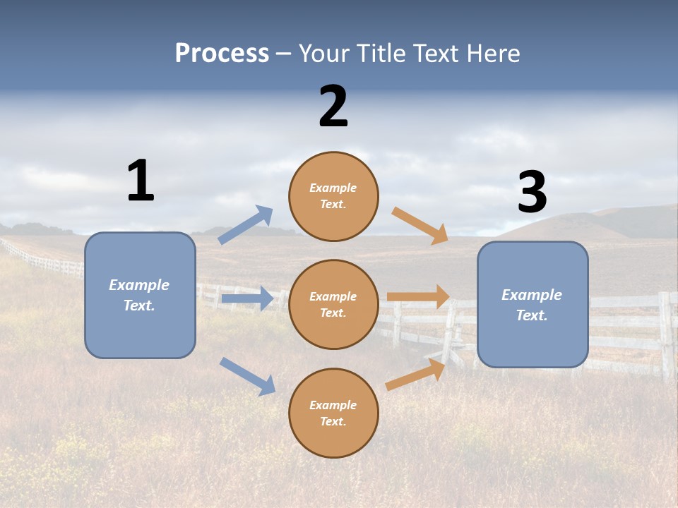 Horizon Tranquil White PowerPoint Template