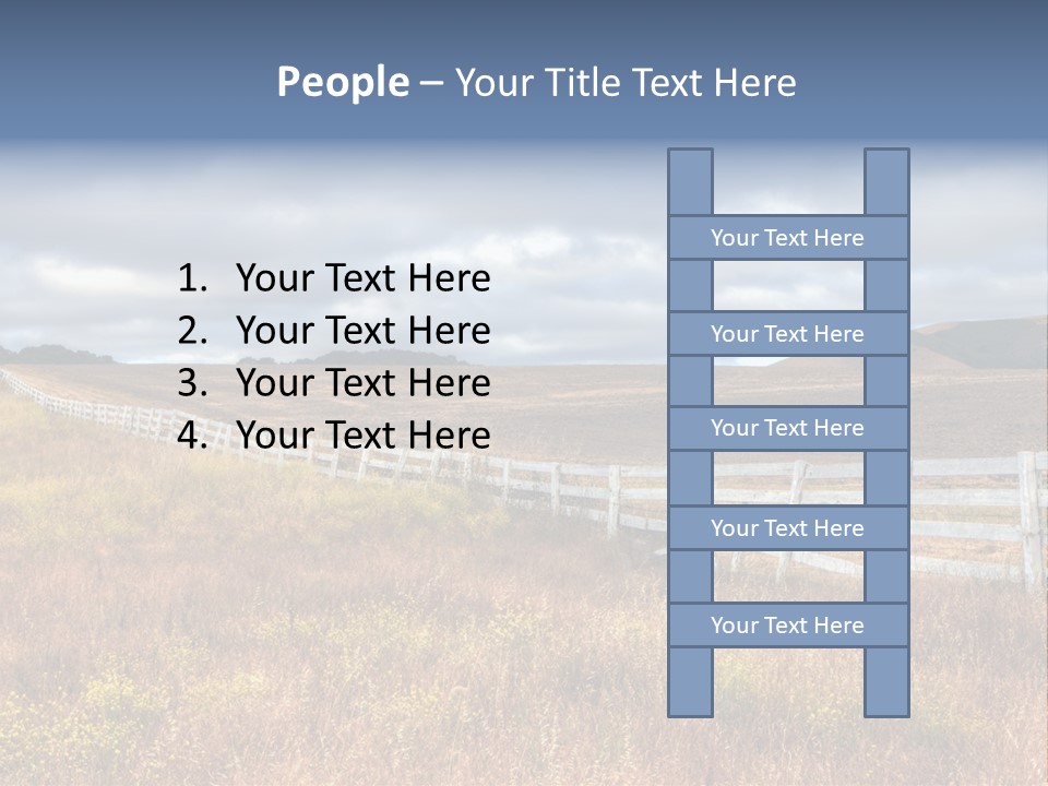 Horizon Tranquil White PowerPoint Template