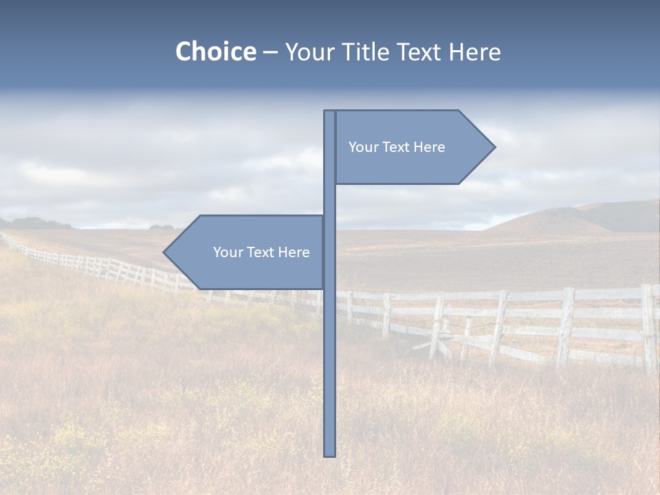 Horizon Tranquil White PowerPoint Template