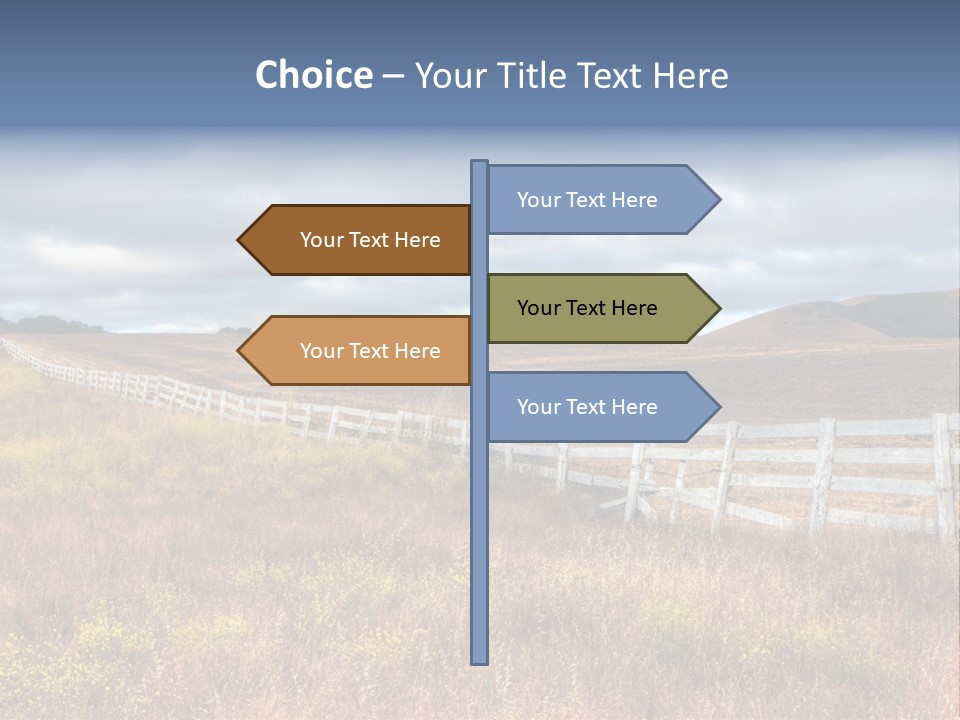 Horizon Tranquil White PowerPoint Template