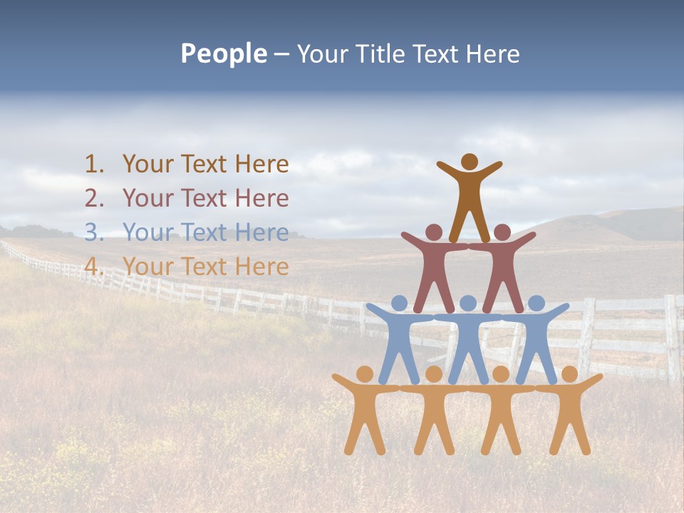 Horizon Tranquil White PowerPoint Template