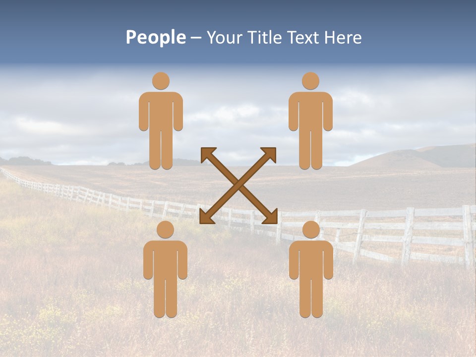 Horizon Tranquil White PowerPoint Template