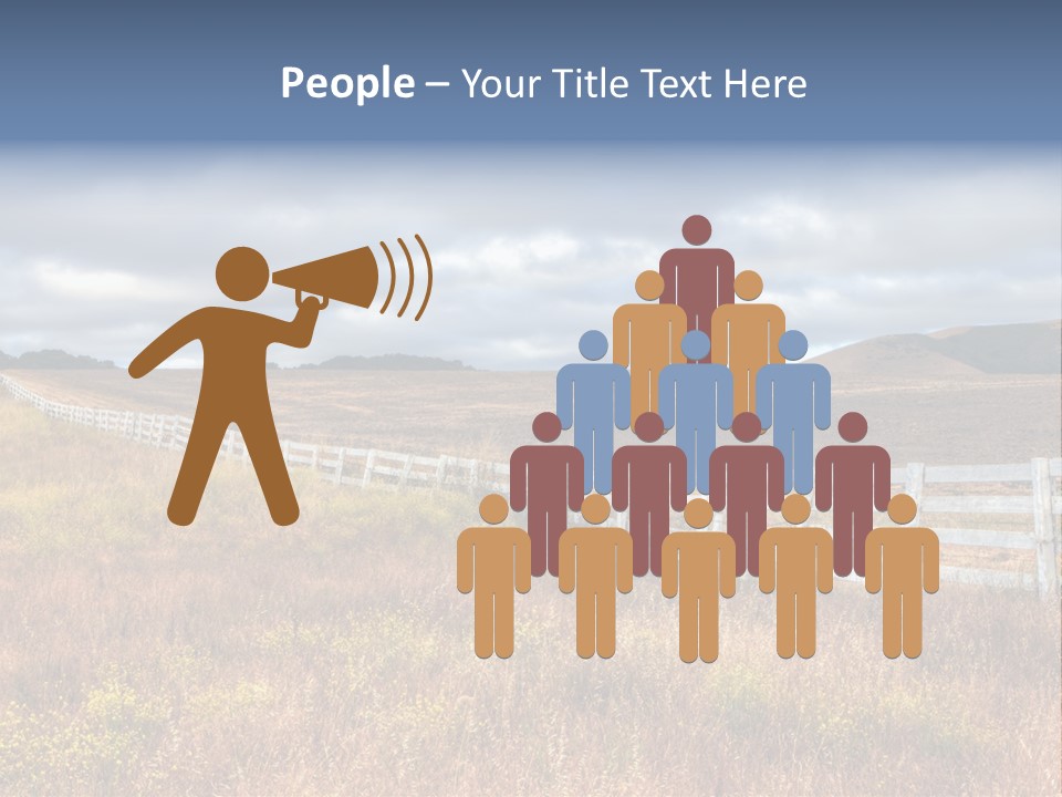 Horizon Tranquil White PowerPoint Template