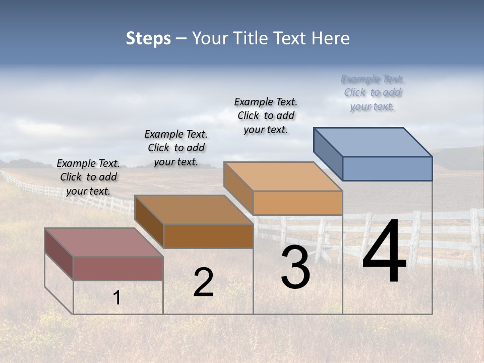 Horizon Tranquil White PowerPoint Template