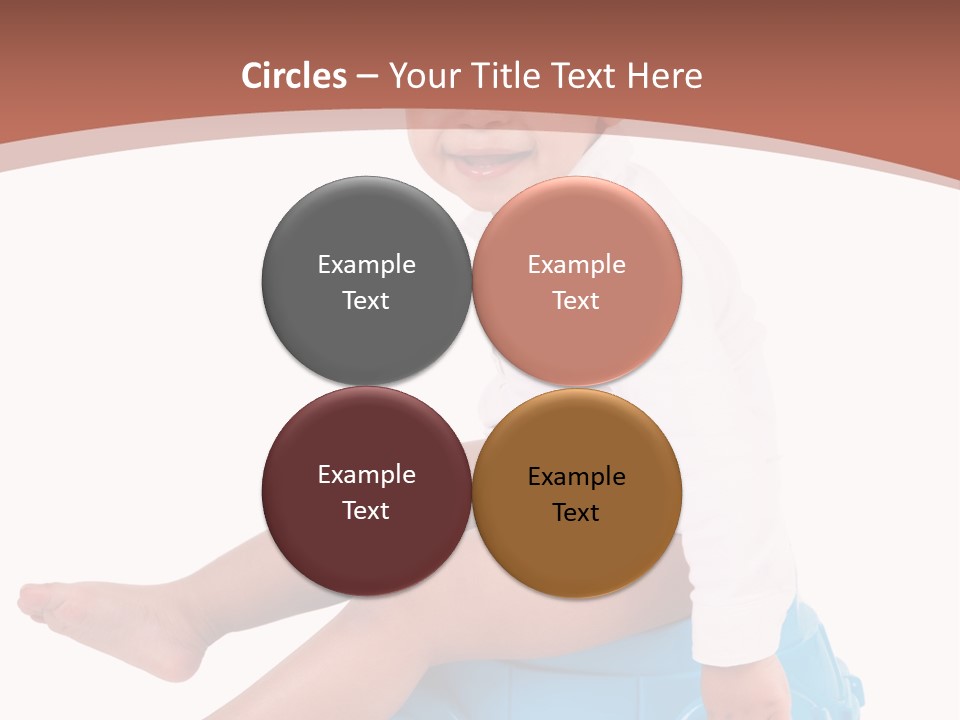 Isolated Adorable Human PowerPoint Template