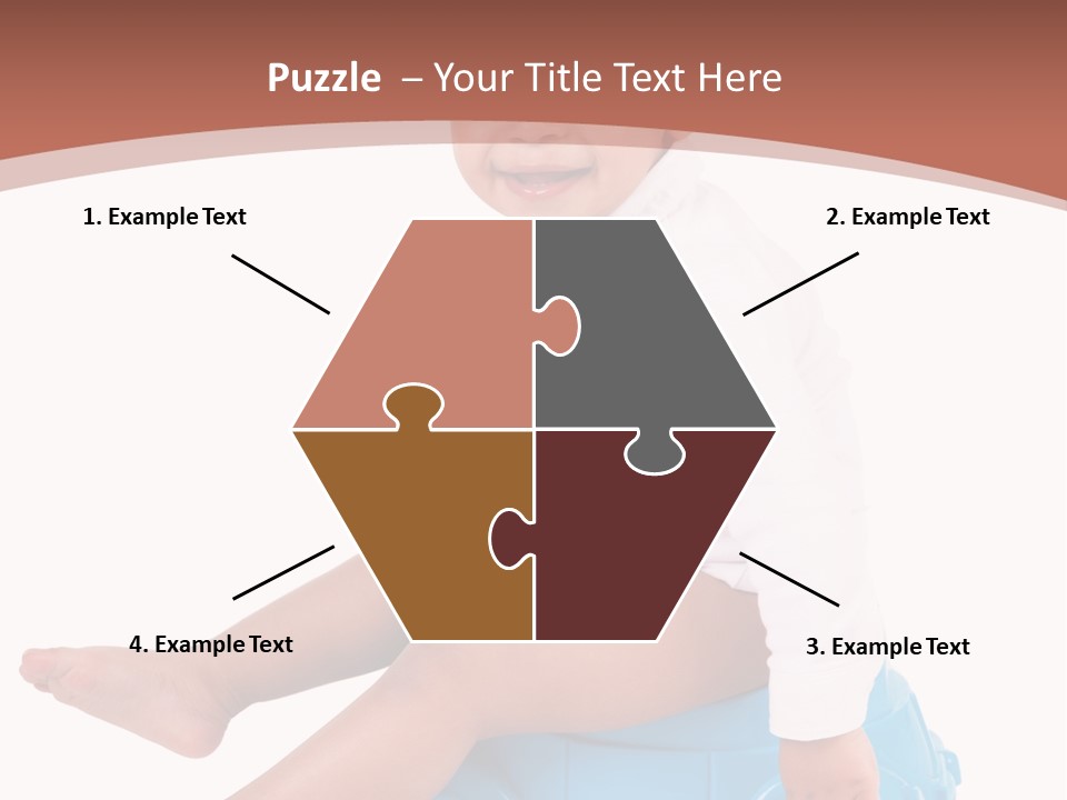 Isolated Adorable Human PowerPoint Template