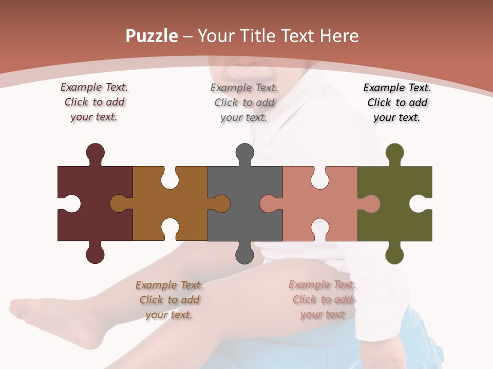 Isolated Adorable Human PowerPoint Template