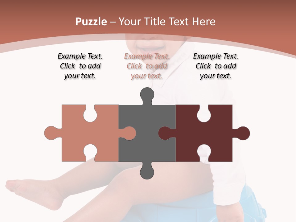 Isolated Adorable Human PowerPoint Template