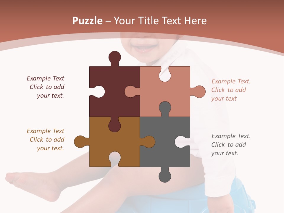 Isolated Adorable Human PowerPoint Template