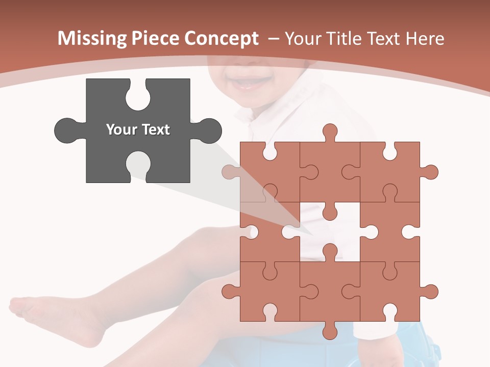 Isolated Adorable Human PowerPoint Template