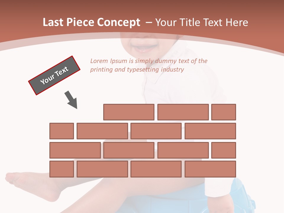 Isolated Adorable Human PowerPoint Template