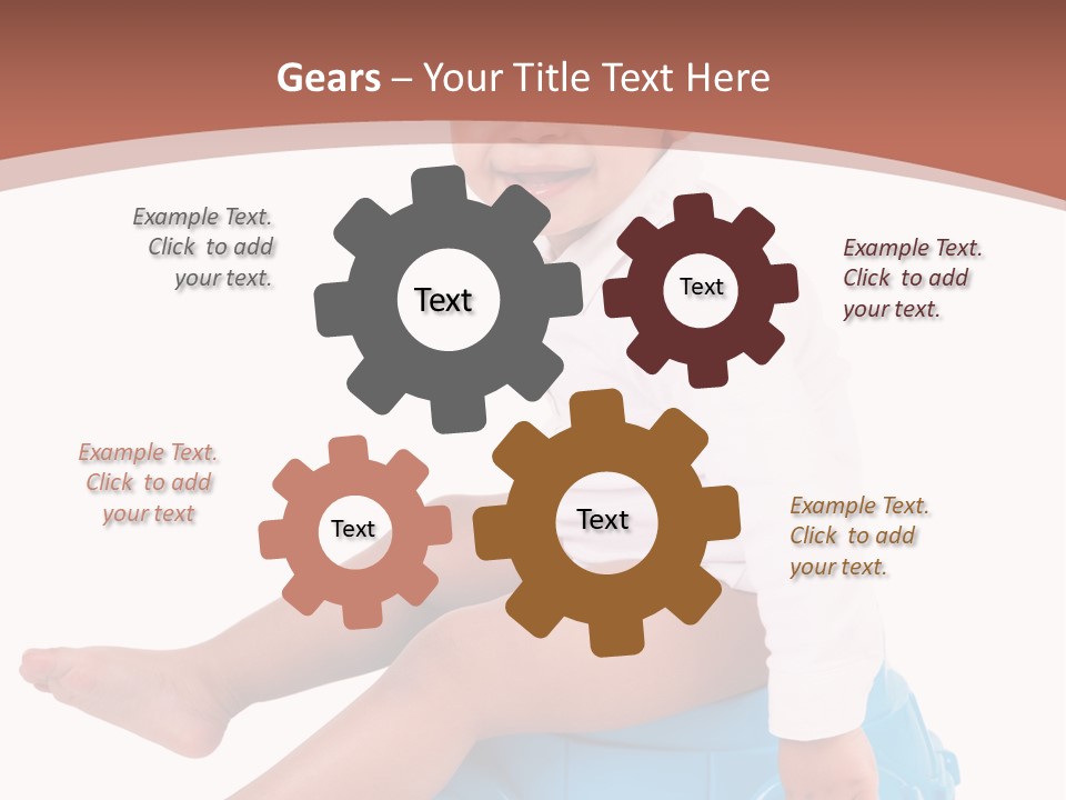 Isolated Adorable Human PowerPoint Template