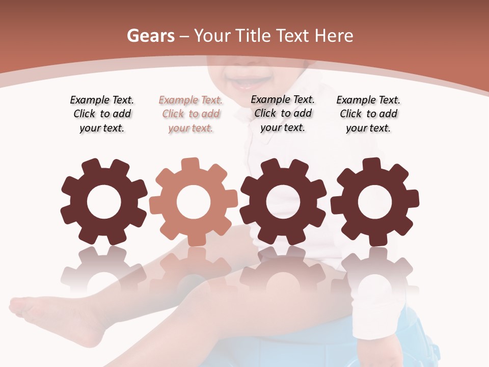 Isolated Adorable Human PowerPoint Template