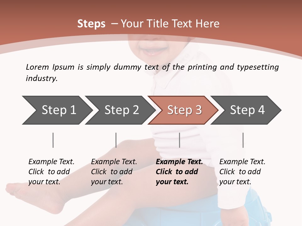 Isolated Adorable Human PowerPoint Template