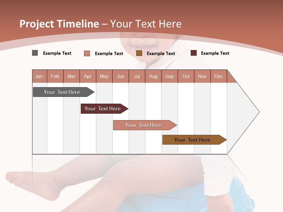 Isolated Adorable Human PowerPoint Template
