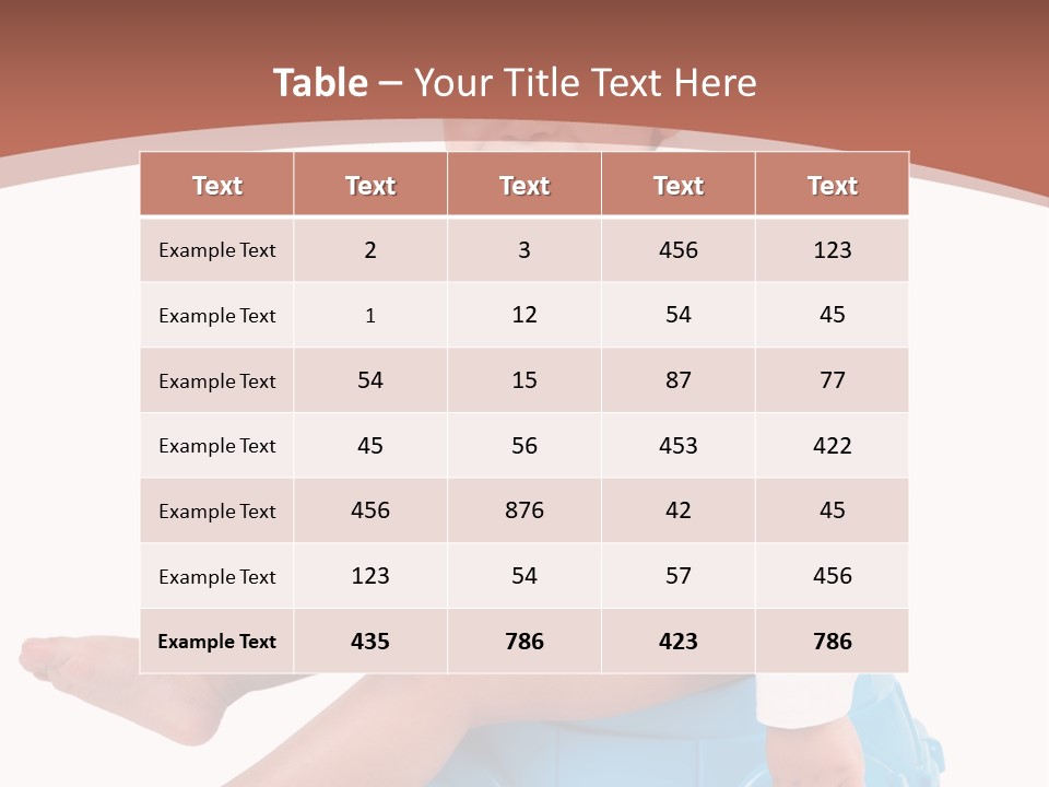 Isolated Adorable Human PowerPoint Template