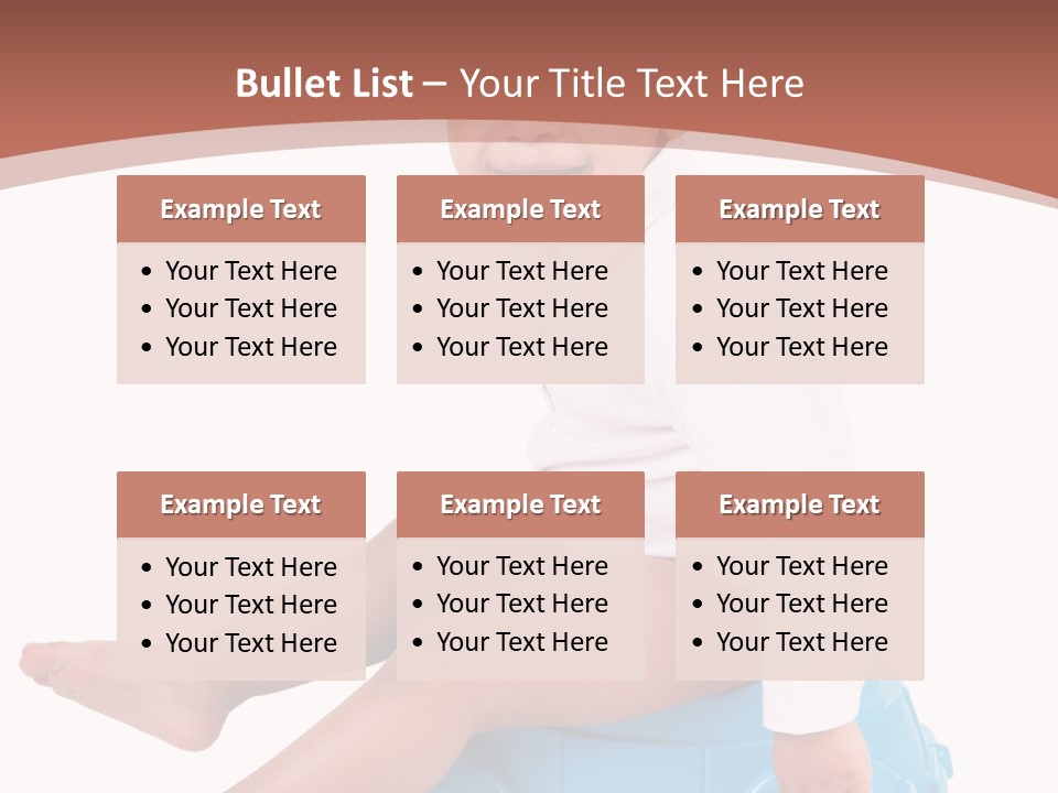 Isolated Adorable Human PowerPoint Template
