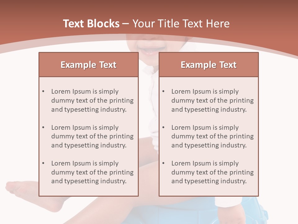 Isolated Adorable Human PowerPoint Template