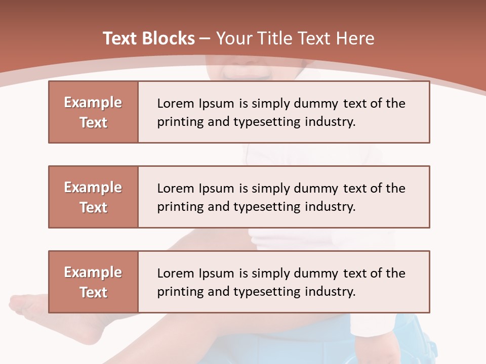 Isolated Adorable Human PowerPoint Template