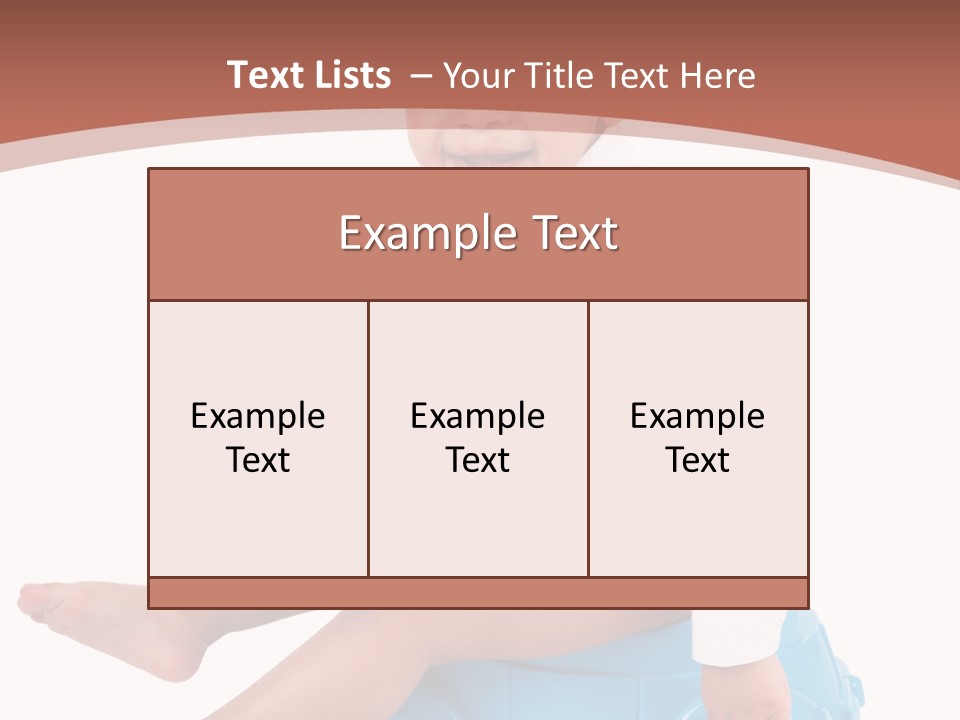 Isolated Adorable Human PowerPoint Template