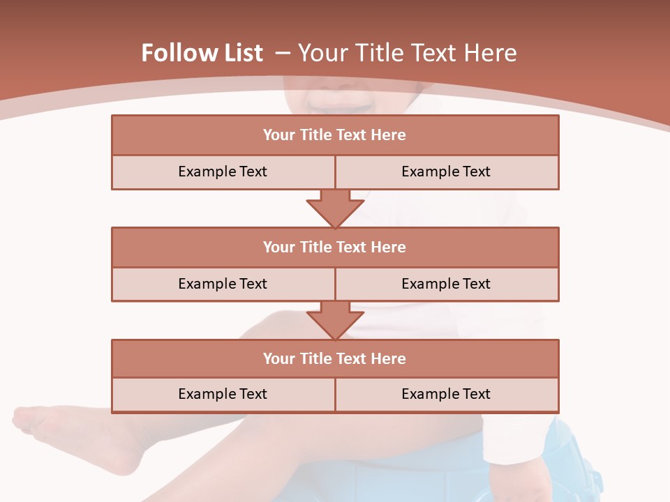 Isolated Adorable Human PowerPoint Template
