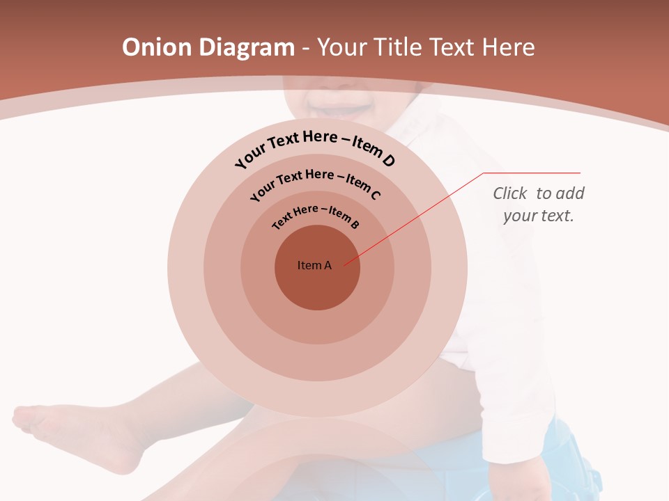 Isolated Adorable Human PowerPoint Template
