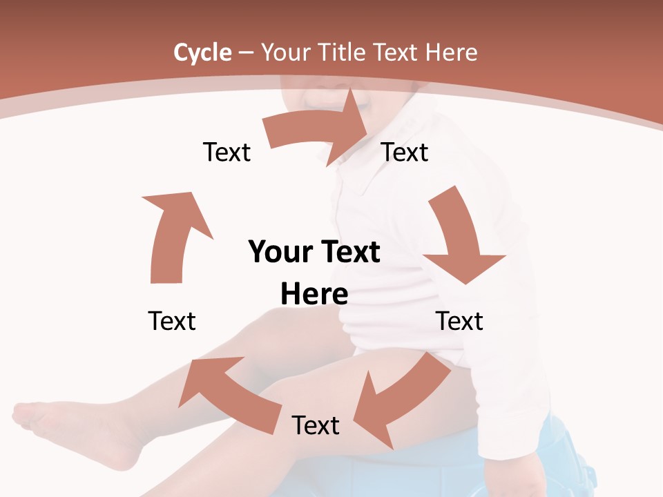 Isolated Adorable Human PowerPoint Template