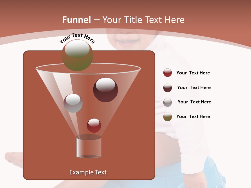 Isolated Adorable Human PowerPoint Template