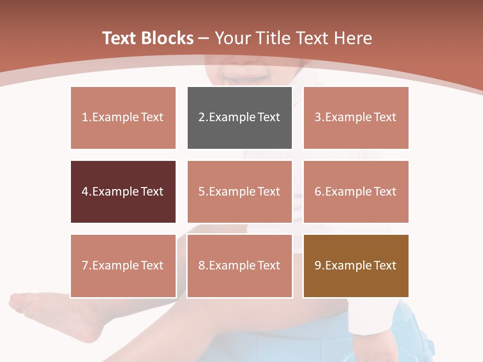 Isolated Adorable Human PowerPoint Template