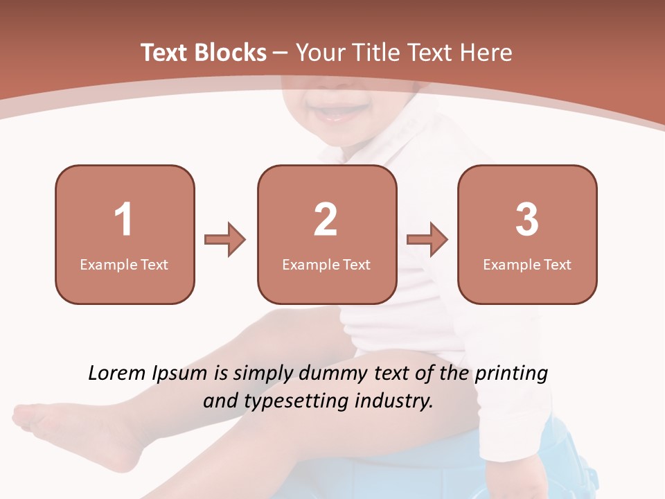 Isolated Adorable Human PowerPoint Template