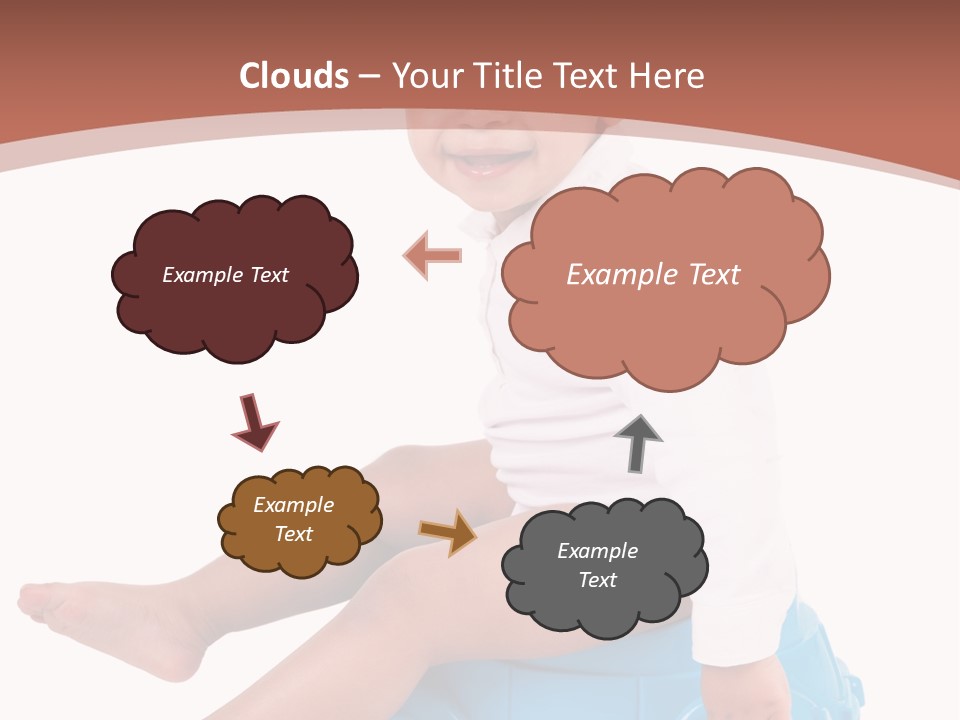Isolated Adorable Human PowerPoint Template